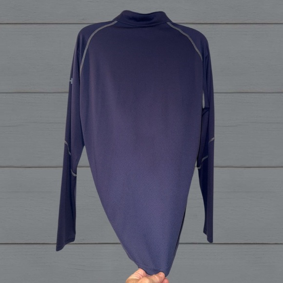 Under Armour XL USA Flag 1/4 Zip Pullover | Loose Fit | Blue Performance Top - Picture 5 of 8